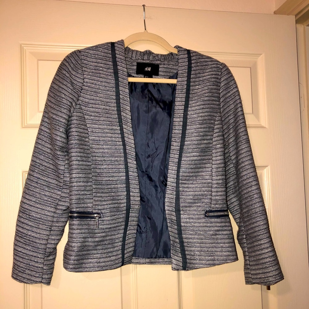 H&M Gorgeous Jacket with metallic threaded in it!